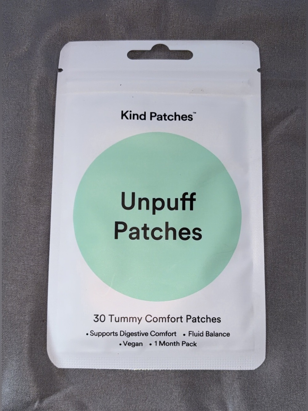 Kind Patches- Unpuff Patches - Mint Green Tummy Comfort (1 Month Pack)